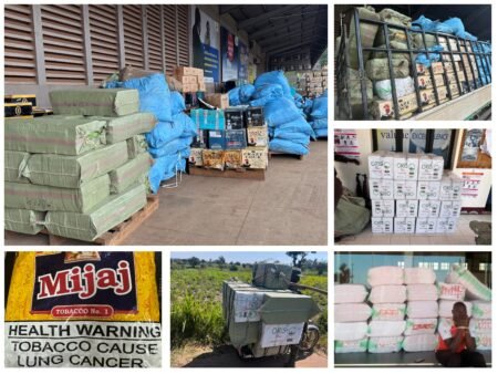 Uganda destroys 36 tonnes of smuggled cigarettes from Kenya and South Sudan scaled