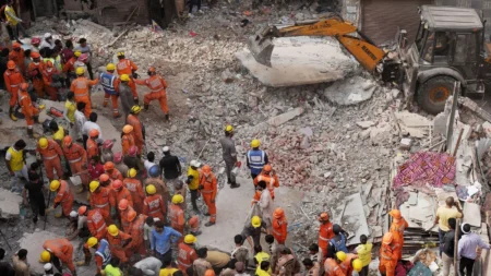 At least 11 dead in India building collapse