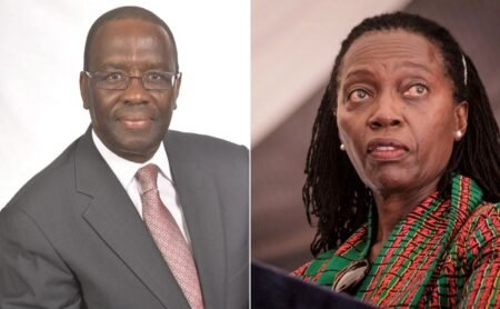 Dr Willy Mutunga and Senior Counsel Martha Karua