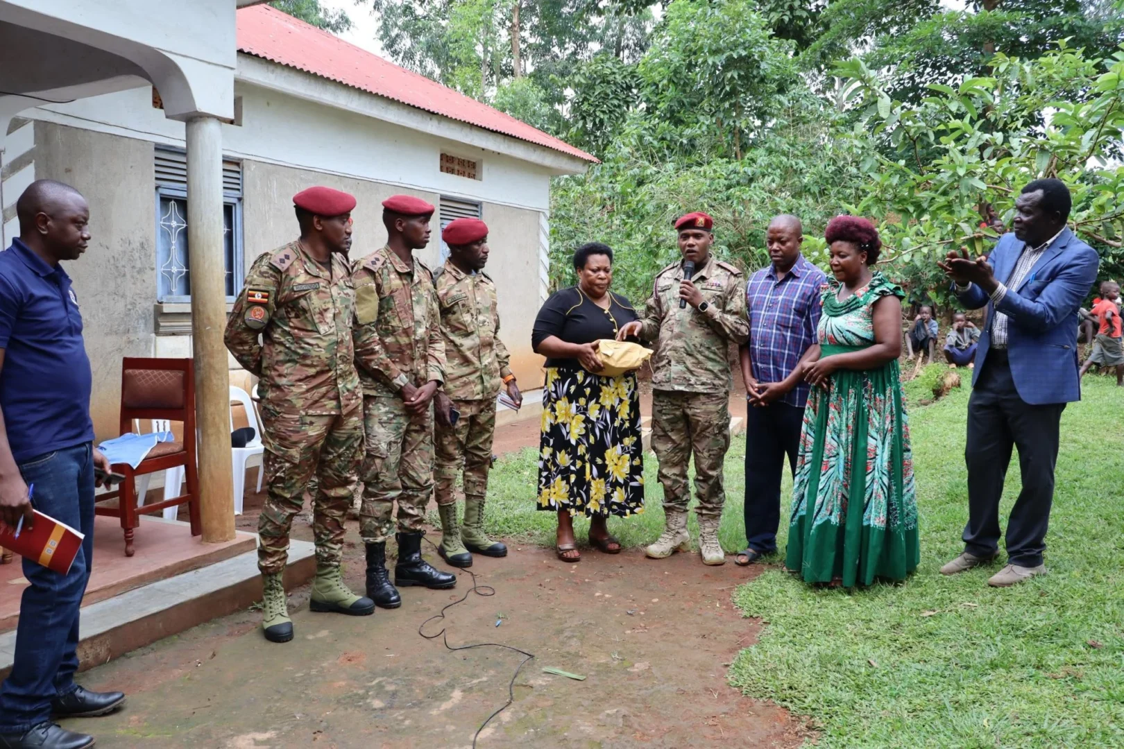 Family receives compensation for house damaged by President Museveni's chopper