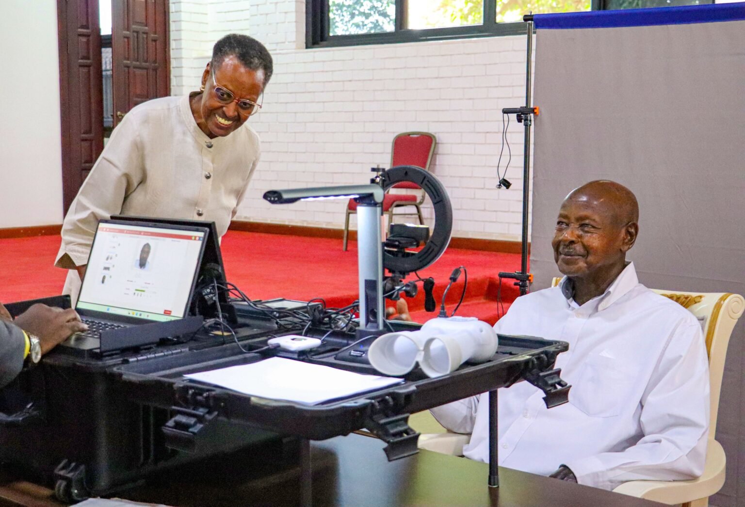 Museveni and First Lady renew national IDs