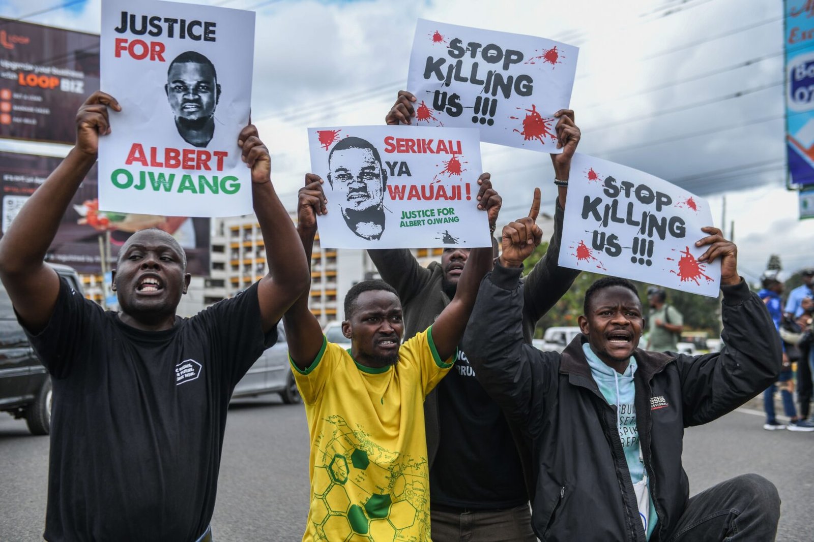 Three Kenyan police officers charged with blogger Albert Ojwang’s murder