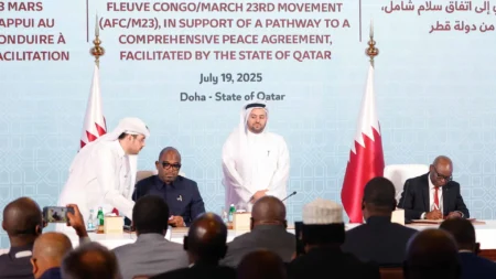 DRC Rwanda-backed M23 rebels sign ceasefire deal in Qatar