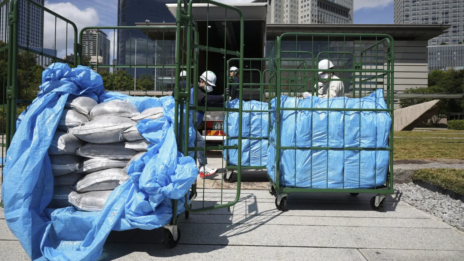 Japan delivers radioactive soil to PM's office in push for safe reuse
