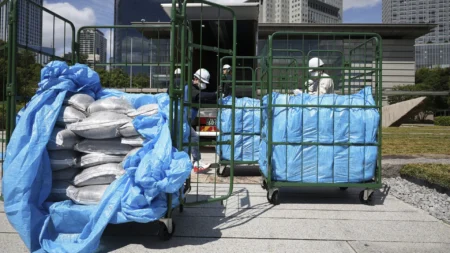 Japan delivers radioactive soil to PM’s office in push for safe reuse Japan delivers radioactive soil to PM's office in push for safe reuse