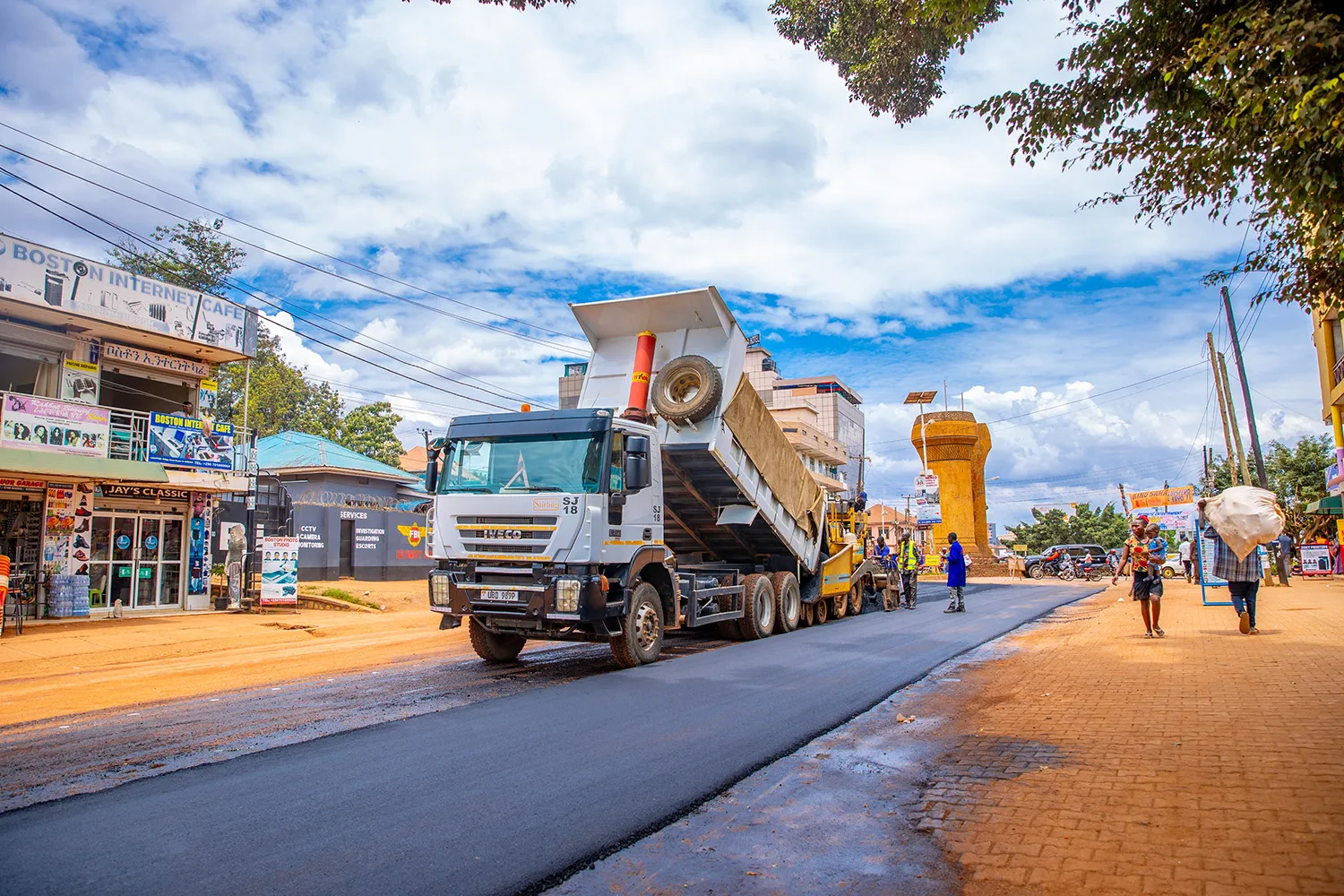 Kampala road construction
