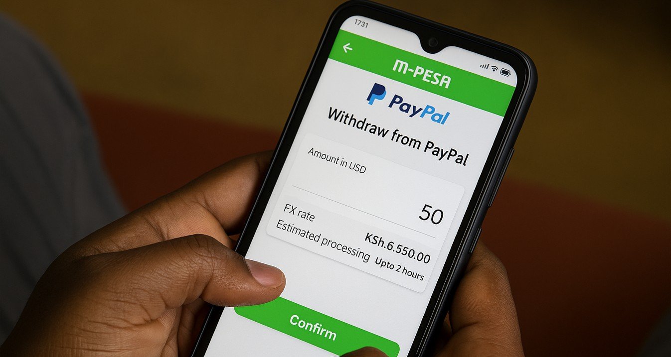 PayPal to M-Pesa withdrawal