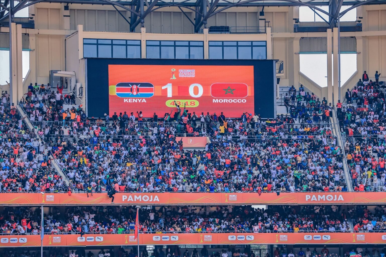 Harambee Stars coach Benni McCarthy hails incredible fans after 1 0 win over Morocco
