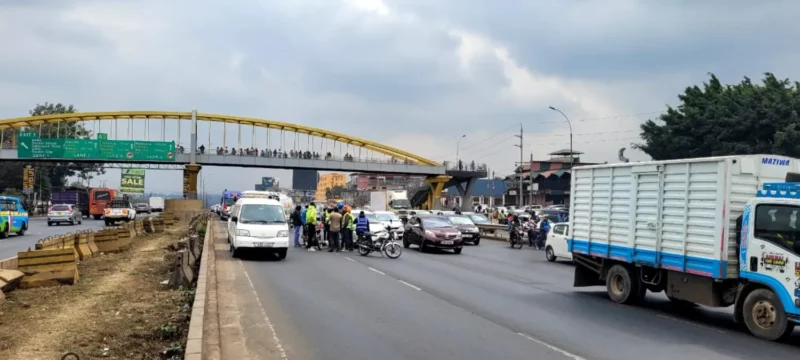 Pedestrian killed in double-hit accident on Thika Superhighway near Garden City Mall