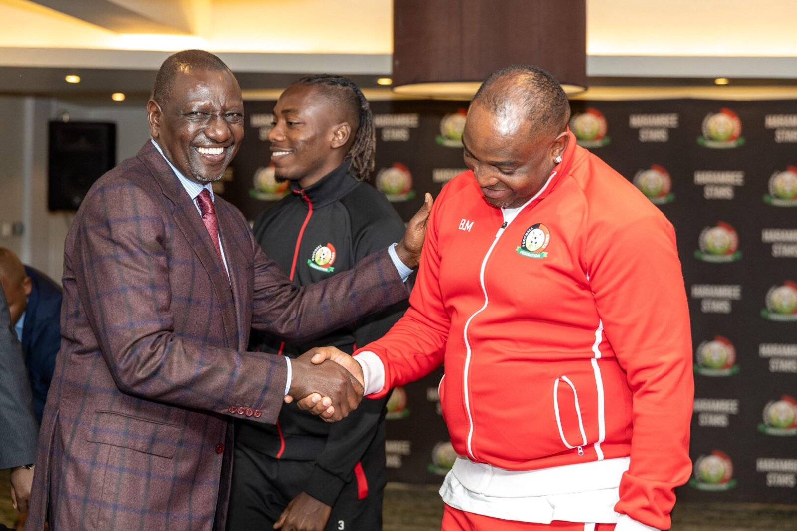 President William Ruto meets Harambee Stars