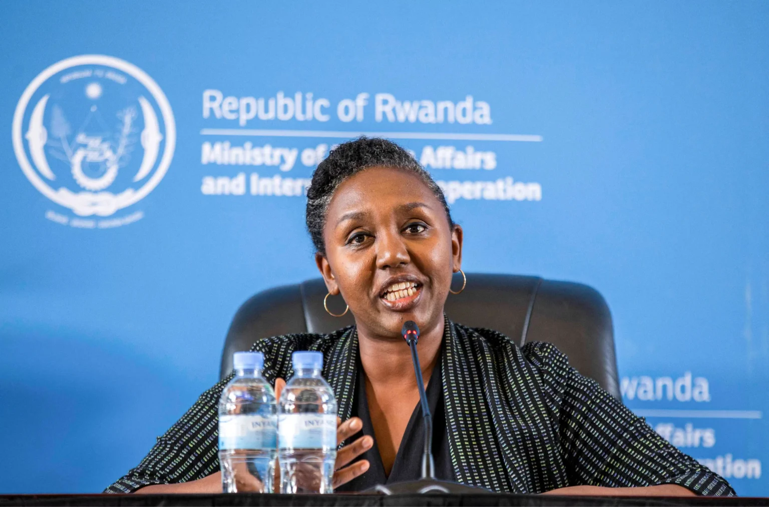 Rwandan government spokesperson Yolande Makolo scaled