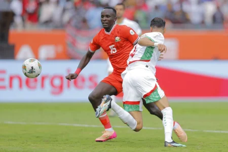 Ten-man Kenya stun Morocco 1-0, nears CHAN quarter-finals Ten-man Kenya stun Morocco 1-0, nears CHAN quarter-finals