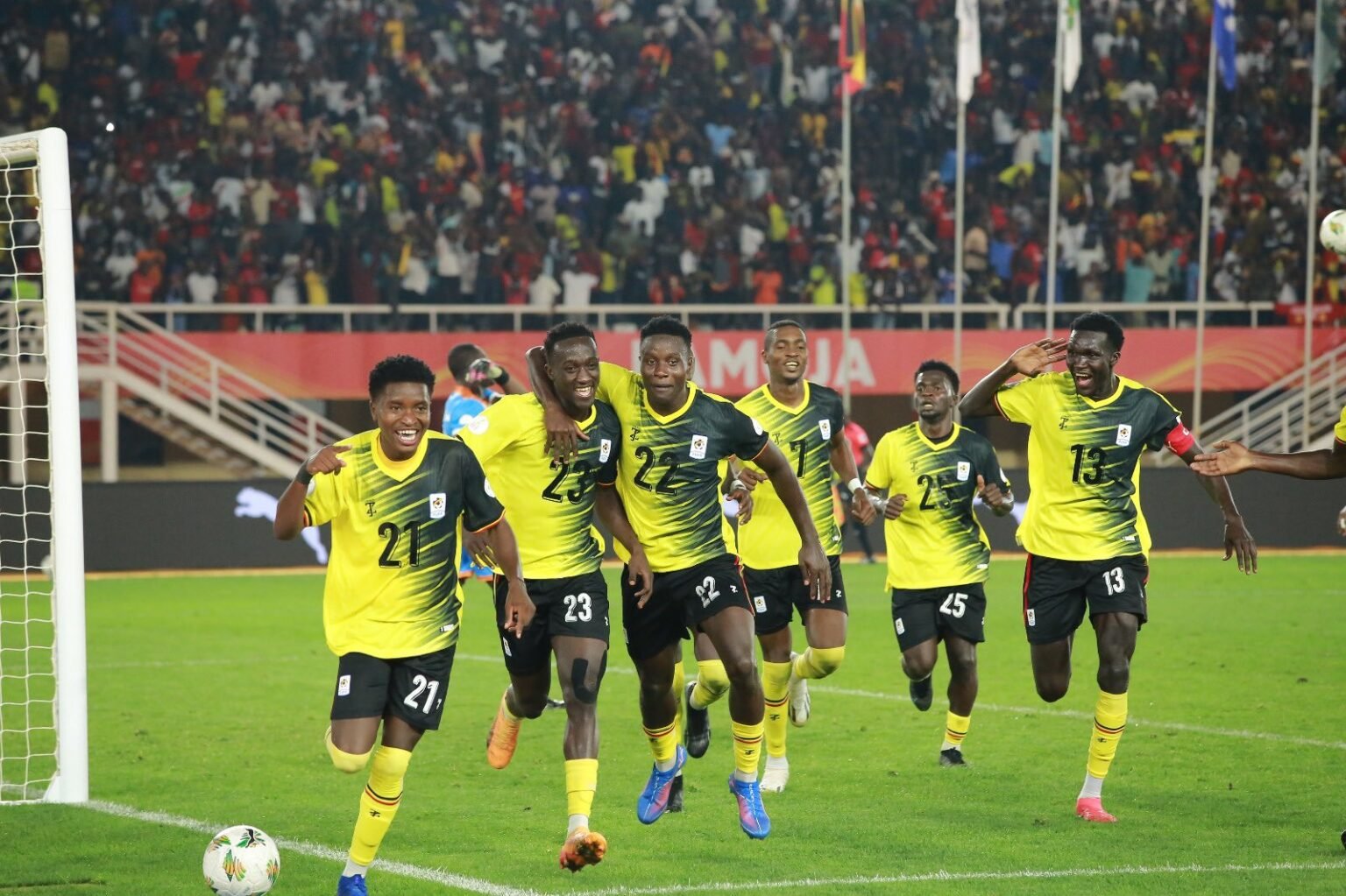 Uganda Cranes seal CHAN 2024 quarterfinal spot after thrilling 3-3 draw with South Africa