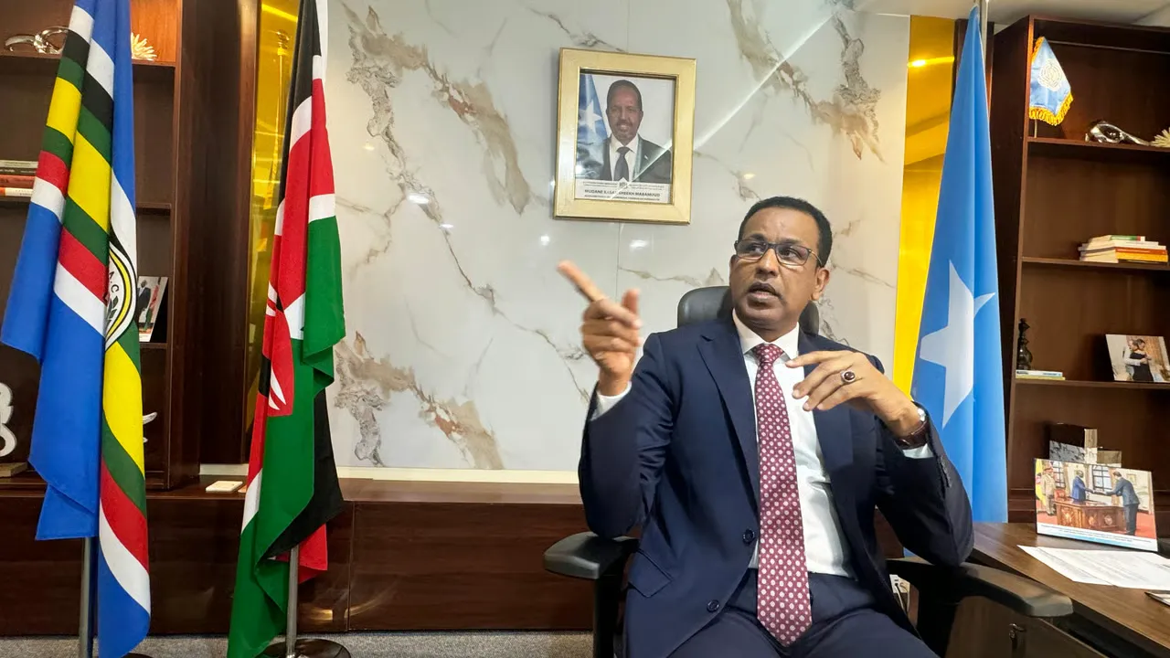 Somalia’s envoy in Nairobi apologises after fans desecrated Kenyan flag at Nyayo Stadium Jabril Ibrahim Abdulle