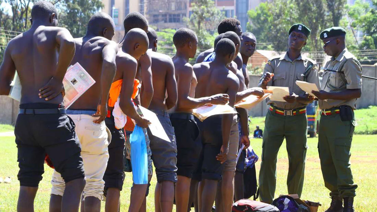 Kenya police recruitment exercise
