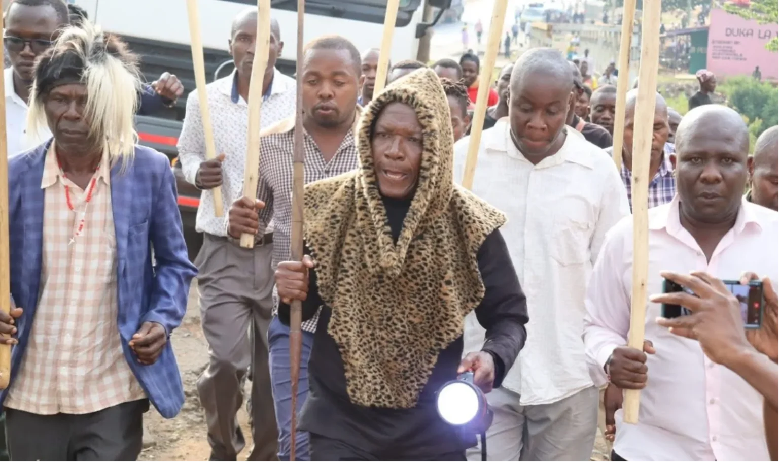 Boni Khalwale's torch ritual at Cyrus Jirongo’s home