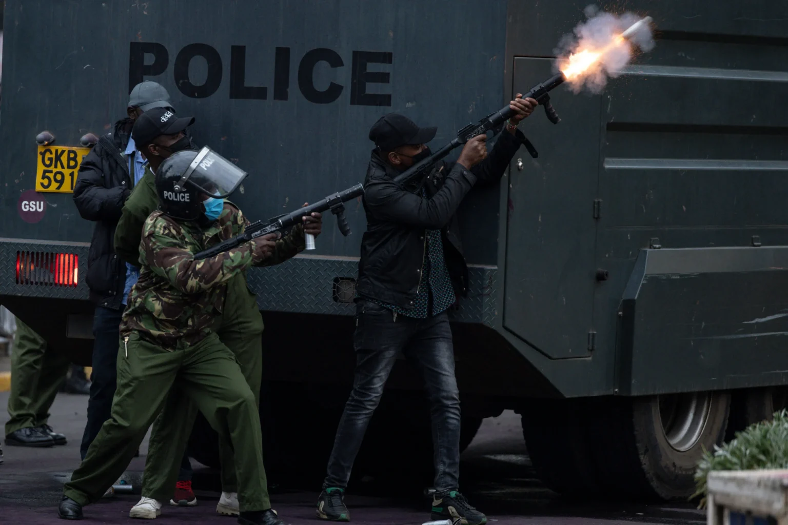Kenyan police tear gas families of Gen Z victims seeking justice at State House scaled