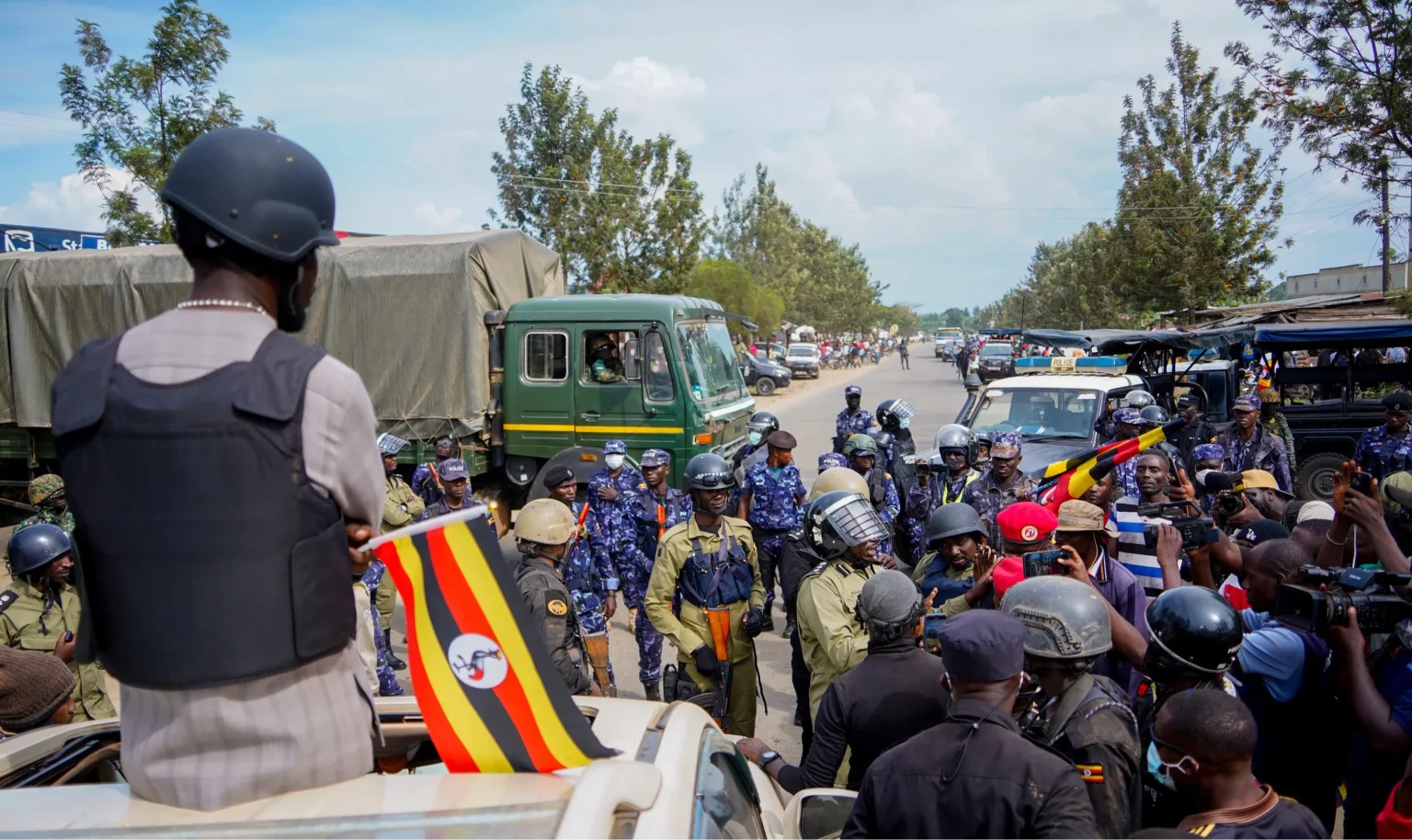 Police and the military block Bobi Wine from accessing Fort Portal scaled