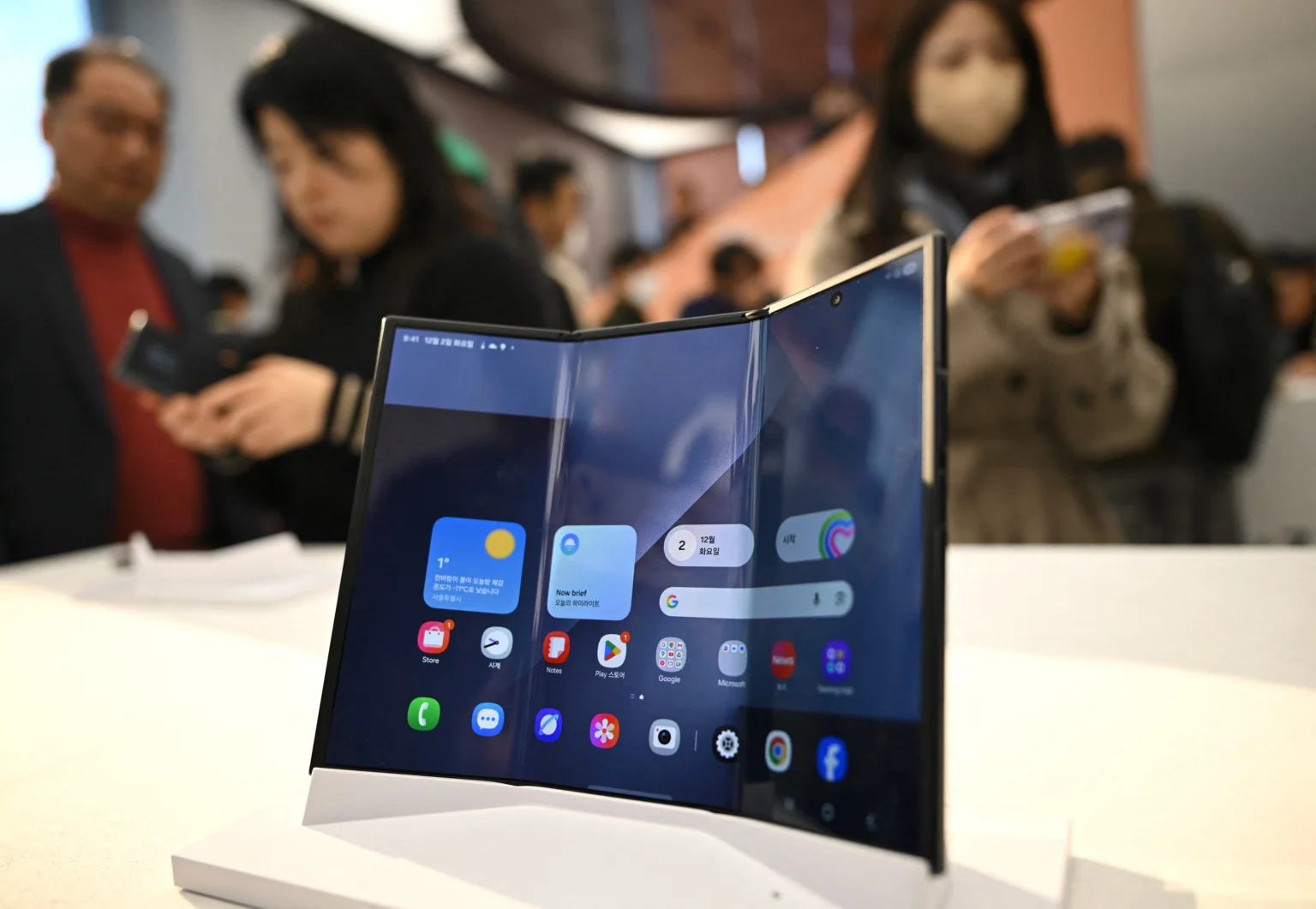 Samsung unveils first multi-folding phone as competition set to heat up