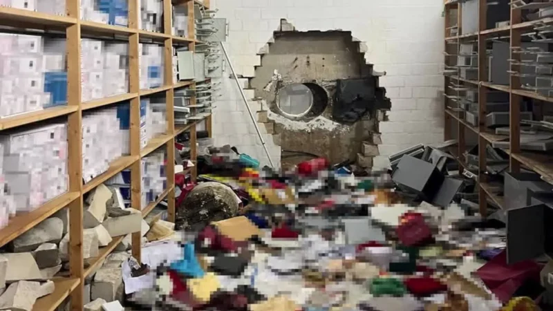 Thieves drill into German bank vault make off with millions in cash and valuables