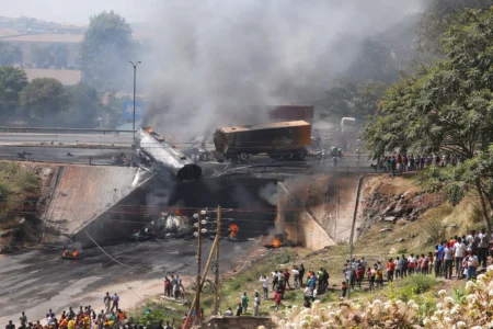 Fuel tanker explodes on Nairobi Southern Bypass, one dead