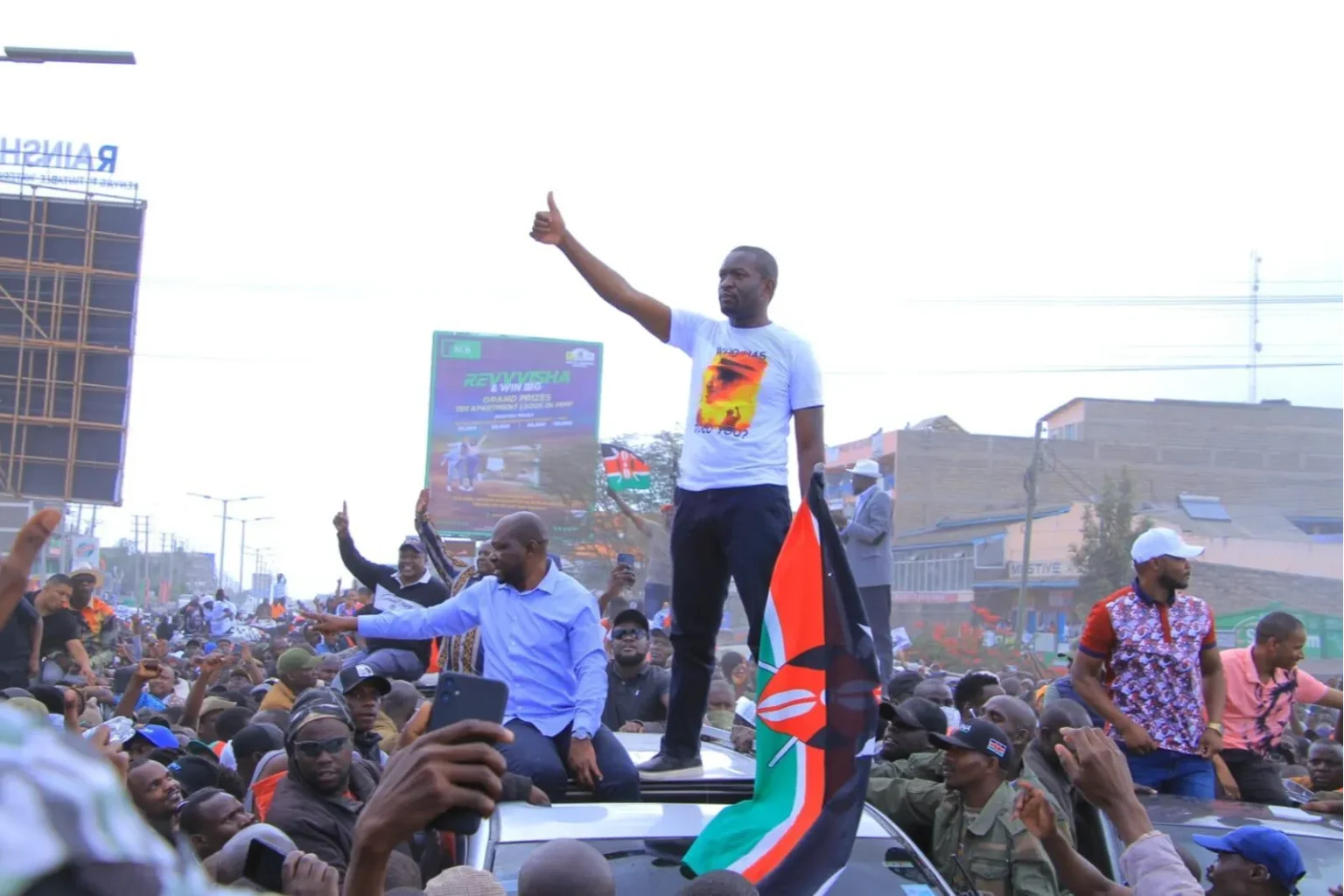 Police use tear gas to disperse opposition rally in Kitengela as ODM rift deepens Police use tear gas to disperse opposition rally in Kitengela as ODM rift deepens