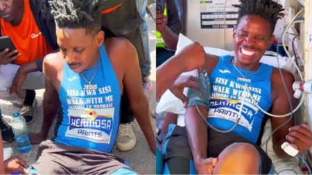 Eric Omondi hospitalised during 486km ‘Walk of Love from Nairobi to Mombasa