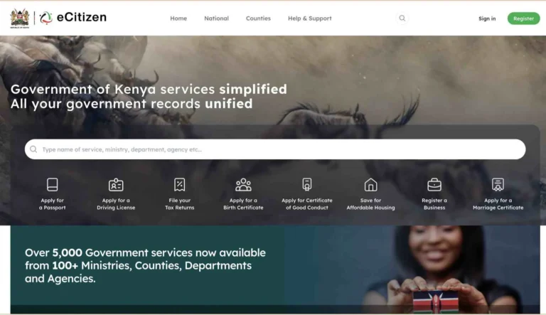 Kenya eCitizen Portal