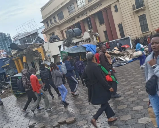 Nairobi County demolishes public toilets at Kenya National Archives