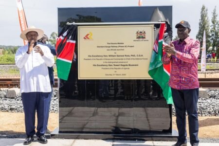 Ruto Museveni launch Kisumu–Malaba Standard Gauge Railway