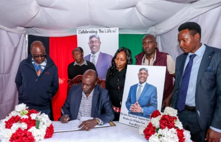 Gachagua calls for calm at Ol Kalou memorial amid ‘One Term chants against Ruto