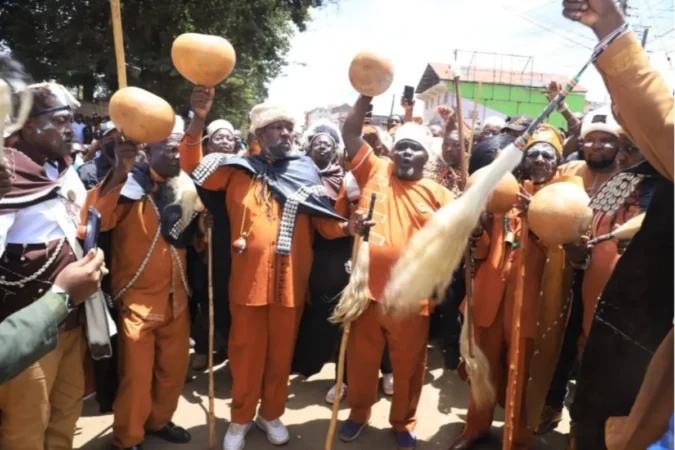 Kikuyu elders stage ritual protest in Kiambu over disputed Affordable Housing project land