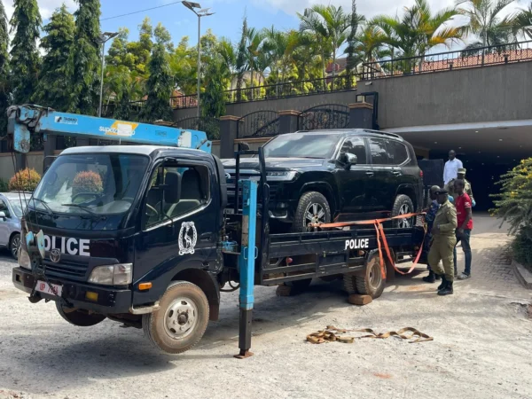 Anita Among probe deepens as more luxury cars seized from Nakasero home Anita Among probe deepens as more luxury cars seized from Nakasero residence