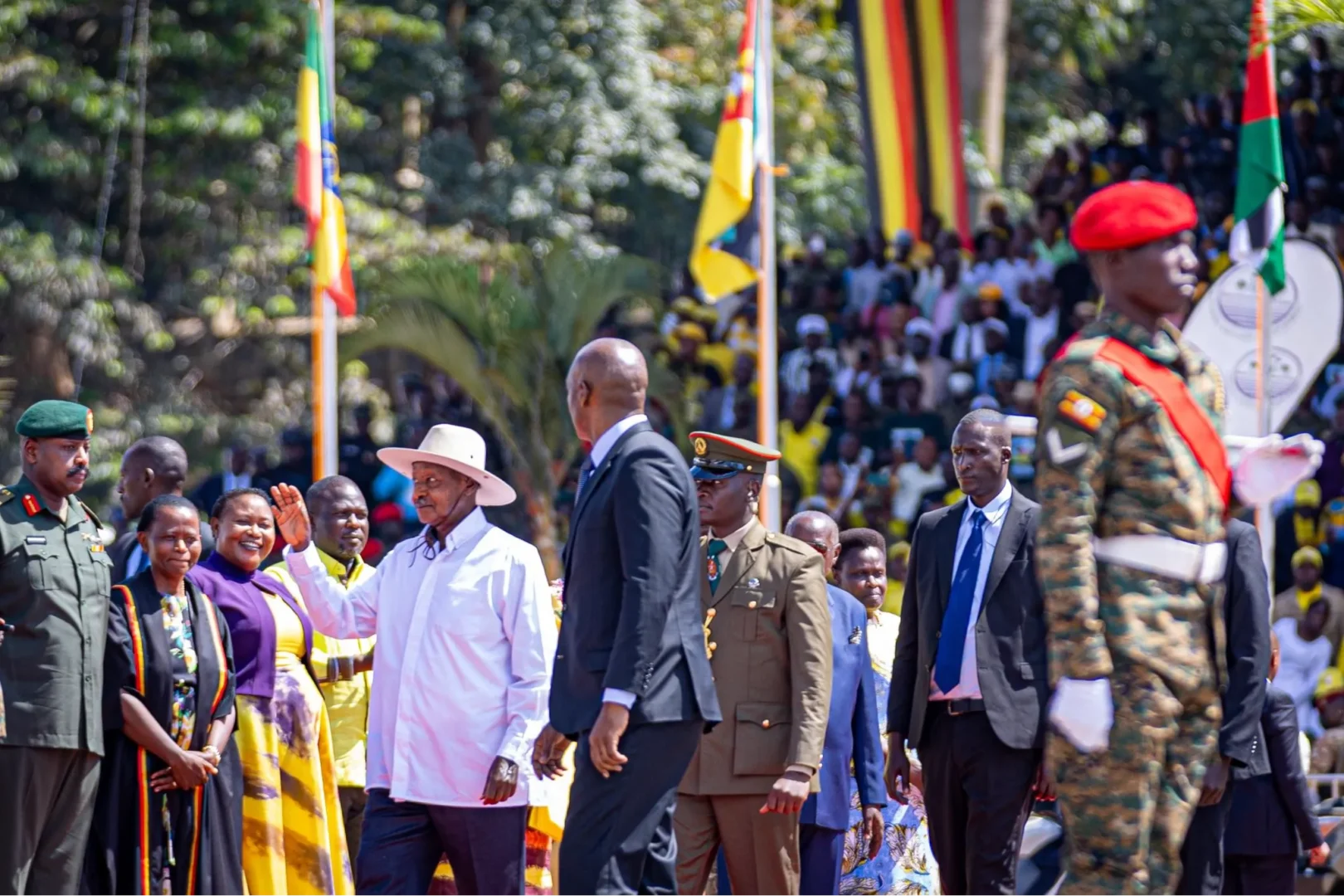 Heavy security deployed across Uganda as Museveni sworn in for seventh term
