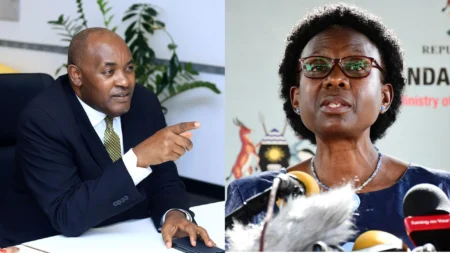 Museveni swaps Aceng and Baryomunsi in new Cabinet reshuffle Museveni swaps Aceng and Baryomunsi in new Cabinet reshuffle