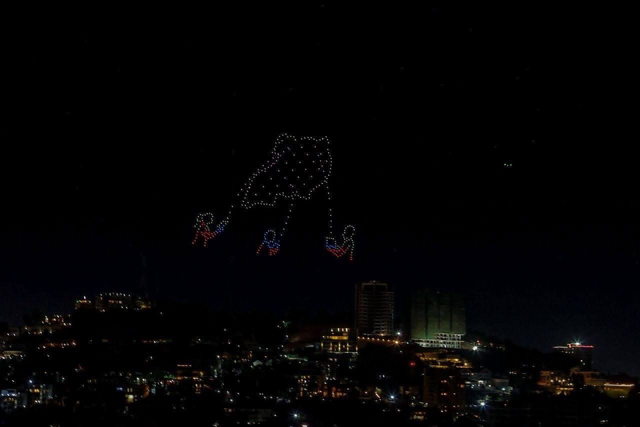 Kampala stunned as NRM drones spell out power message ahead of Museveni swearing-in