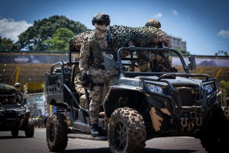 Uganda showcases military power at Museveni swearing-in ceremony