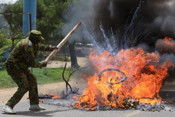 Two killed in Nanyuki protests over US Ebola facility plan in Kenya Two killed in Nanyuki protests over US Ebola facility plan in Kenya