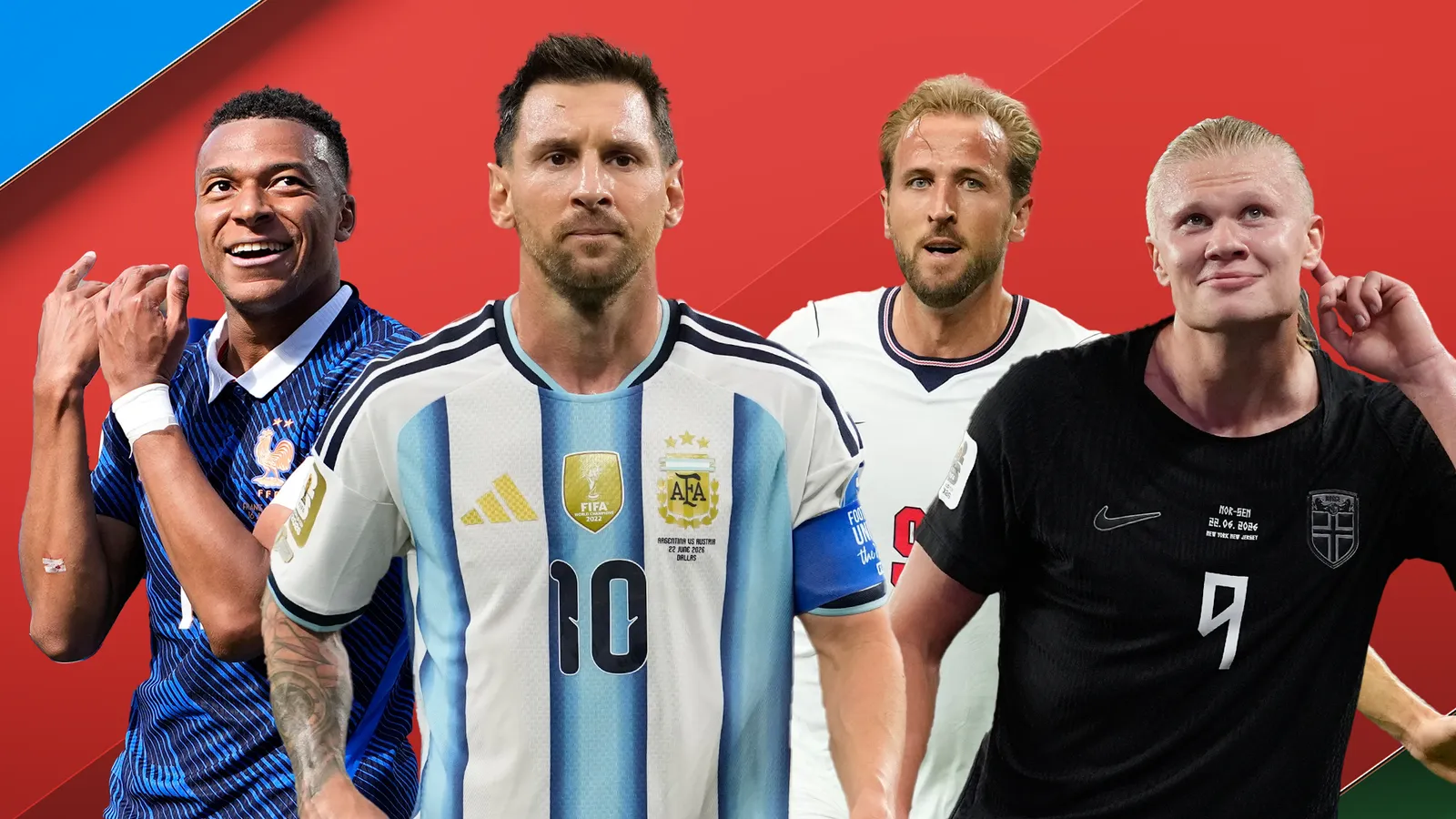 Messi, Mbappe, Kane and Haaland in the hunt for World Cup glory Messi, Mbappe, Kane and Haaland chase World Cup glory in last eight