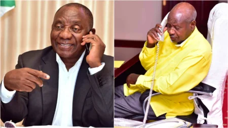 Museveni speaks to Ramaphosa over attacks on migrants in South Africa Museveni speaks to Ramaphosa over attacks on migrants in South Africa