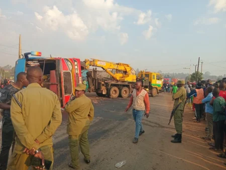 One dead, several injured as train hits bus carrying students in Mukono One dead, several injured as train hits bus carrying students in Mukono