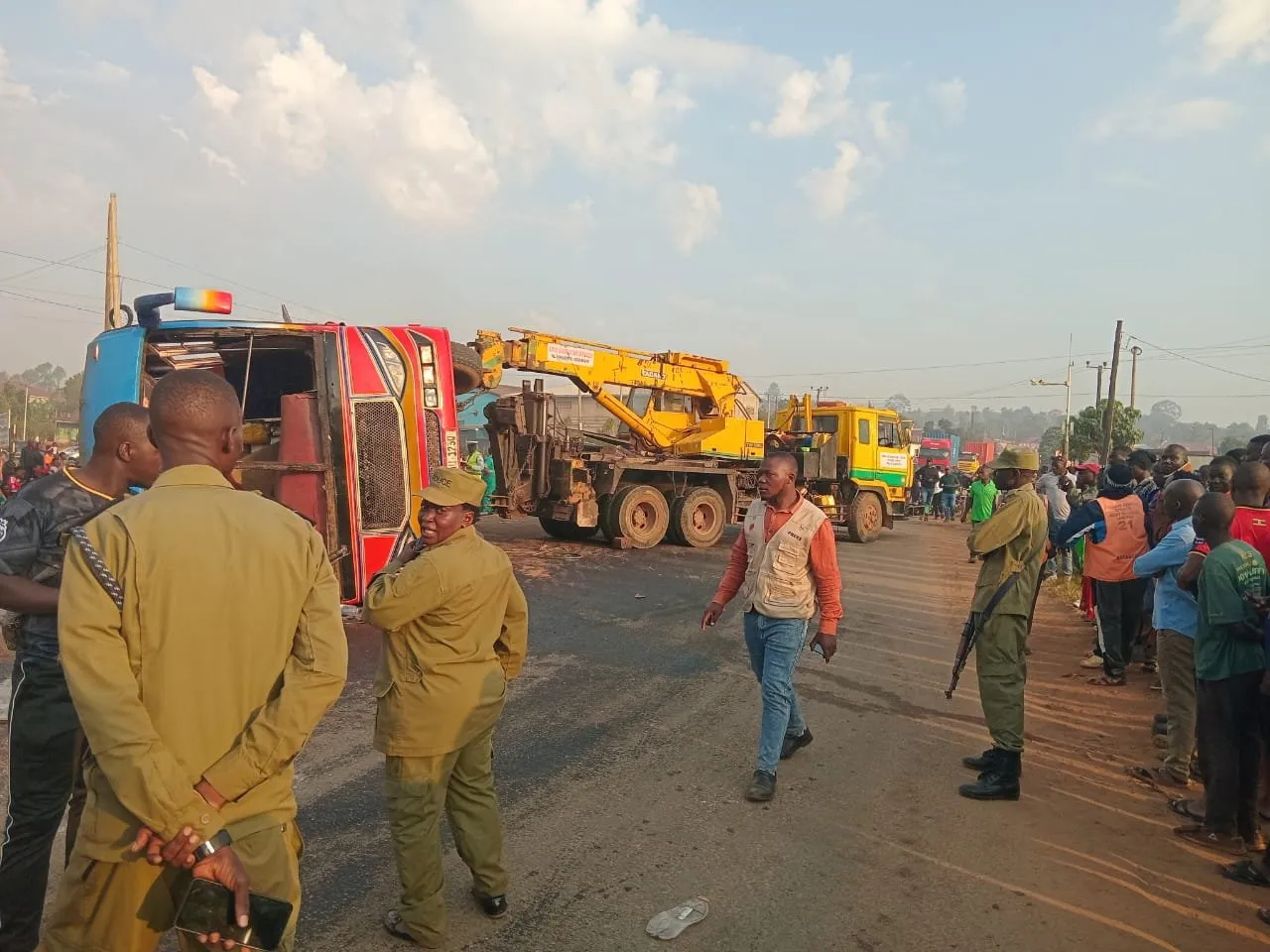 One dead, several injured as train hits bus carrying students in Mukono One dead, several injured as train hits bus carrying students in Mukono