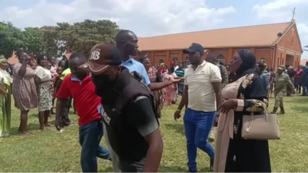 Men dressed as women arrested during Uganda Women Council elections Men dressed as women arrested during Uganda Women Council elections