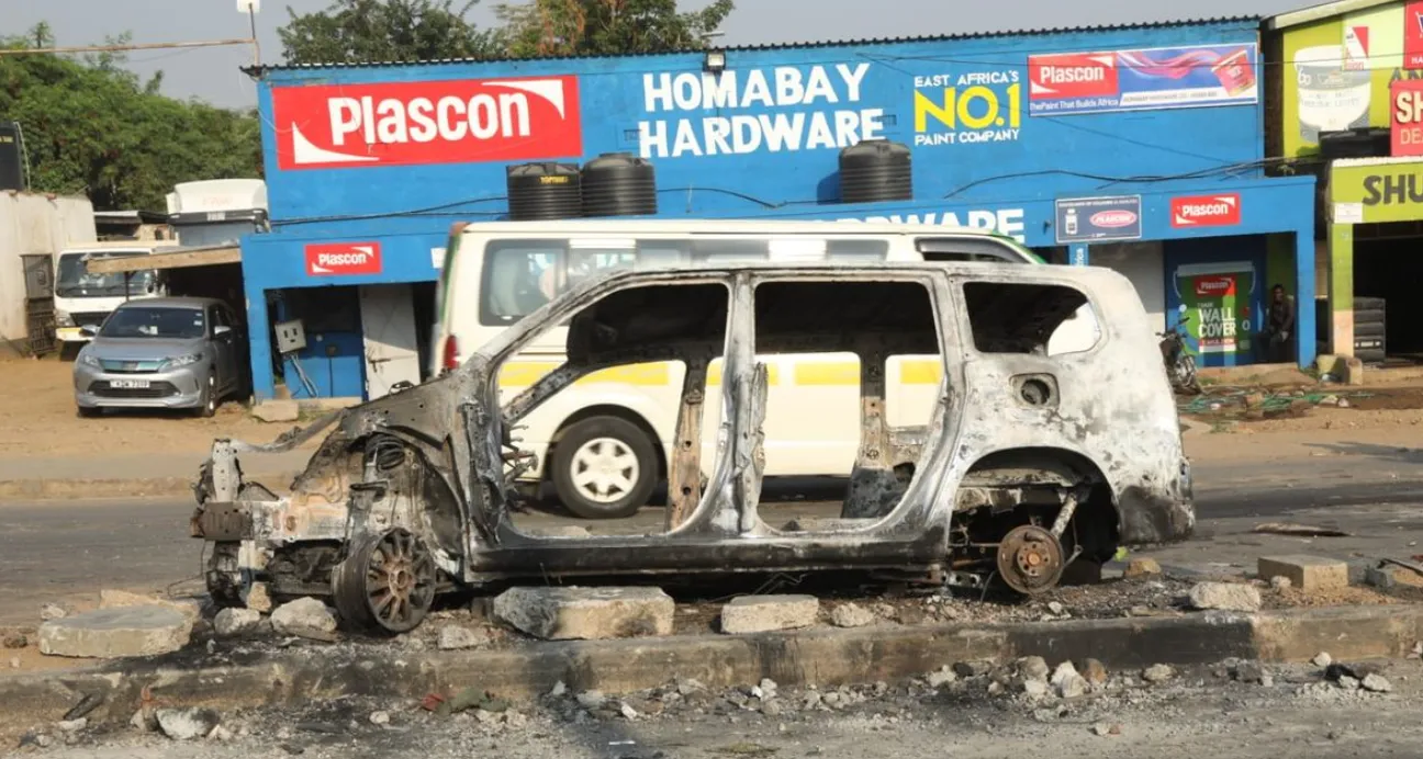Police officer killed, eight injured during Homa Bay rally chaos Police officer killed, eight injured during Homa Bay rally chaos