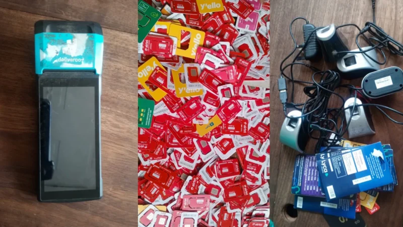 Three arrested over alleged illegal SIM registration racket in Kampala Three arrested over alleged illegal SIM registration racket in Kampala