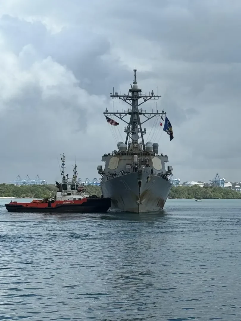 USS Ross arrives in Kenya
