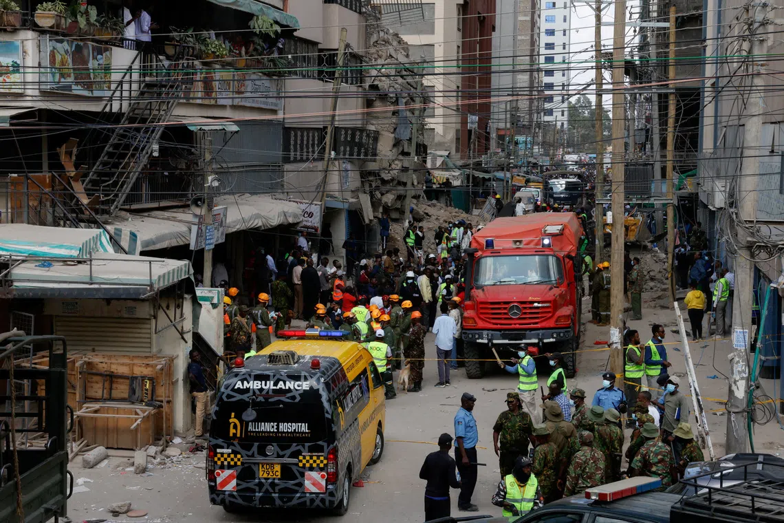Several feared trapped after building collapses in Nairobi’s Eastleigh 2 Several feared trapped after building collapses in Nairobis Eastleigh 1