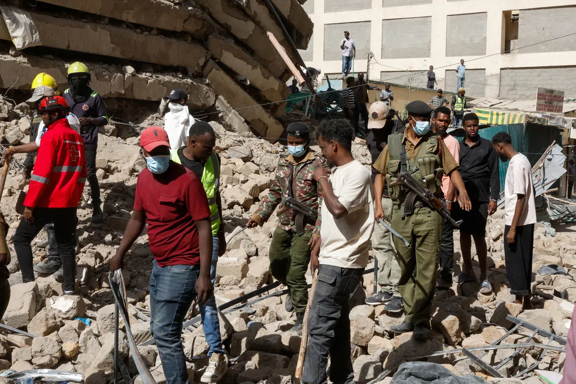 Several feared trapped after building collapses in Nairobi’s Eastleigh 1 Several feared trapped after building collapses in Nairobis Eastleigh